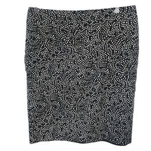 Liz Clairborne Black and White Knee Length Stretch Pencil Skirt Size 10